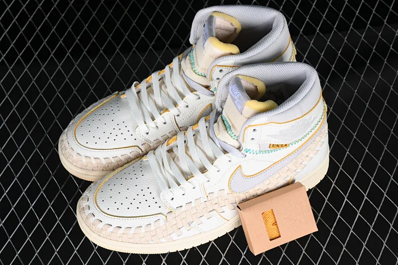 All categories Air Jordan Jordan series basketball shoes Air Jordan 1 High LW version Union x Air Jordan 1 High OG "Woven" AJ1 Joe 1 joint model woven high-top basketball shoes FD2565-100